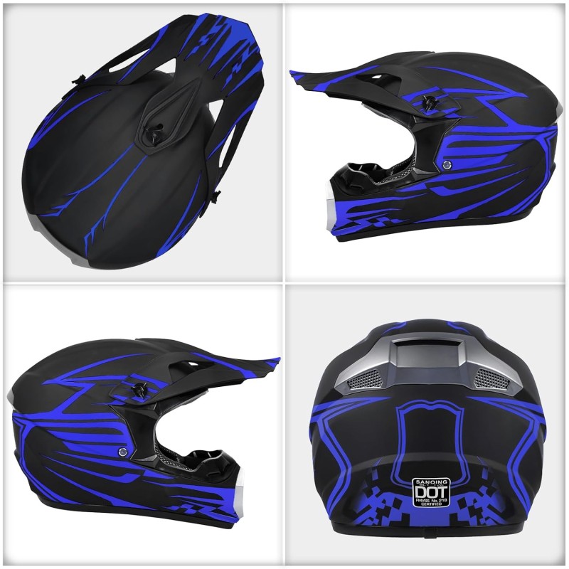 Casco De Motocross Para J Venes Y Ni Os