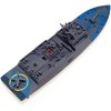 Tipmant Militar RC Naval Barco Modelo de buque de control remoto barco de juguete Lancha rápida Agua eléctrica Niños Cumpleaños