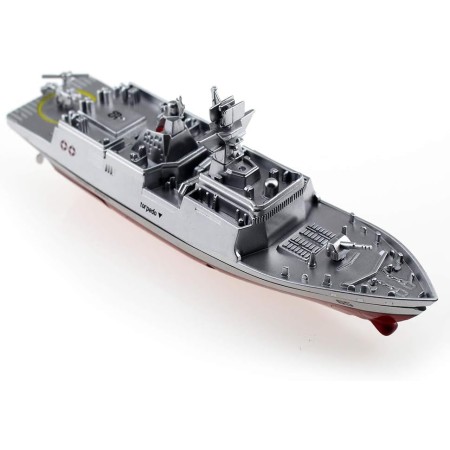 Tipmant Militar RC Naval Barco Modelo de buque de control remoto barco de juguete Lancha rápida Agua eléctrica Niños Cumpleaños