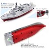 Tipmant Militar RC Naval Barco Modelo de buque de control remoto barco de juguete Lancha rápida Agua eléctrica Niños Cumpleaños