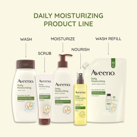 Aveeno – Loción Corporal Hidratante Diaria con Avena Calmante y Ricos Emolientes para Nutrir la Piel Seca