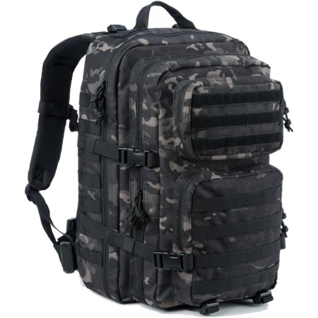 Reebow Gear Mochila táctica militar, grande, bolsa de emergencia con capacidad hasta para 3 días, Molle, negro