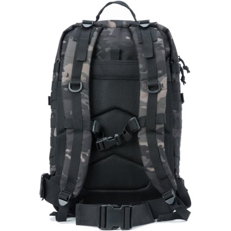 Reebow Gear Mochila táctica militar, grande, bolsa de emergencia con capacidad hasta para 3 días, Molle, negro