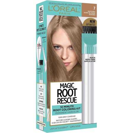 L'Oreal Paris - Magic Root Rescue. Kit para teñido en 10 minutos de la raíz del cabello, teñido permanente del cabello con