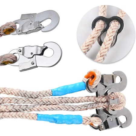 WMLBK Picos ajustables para escalada de árboles con cordón de cinturón de seguridad de 5 puntos, herramienta de juego de picos