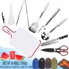 Bisgear Utensilios de cocina para campamento, utensilios de cocina, organizador de barbacoa, kit de desorden de viaje con funda