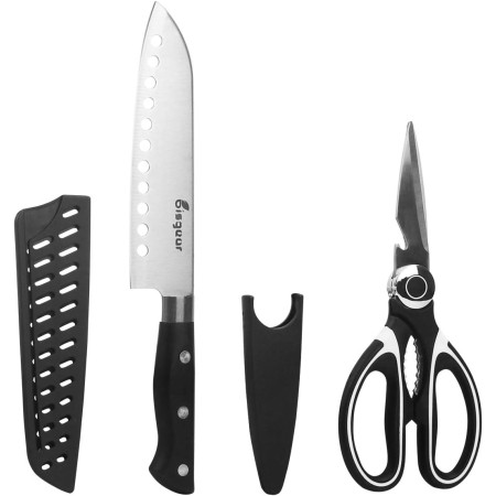 Bisgear Utensilios de cocina para campamento, utensilios de cocina, organizador de barbacoa, kit de desorden de viaje con funda