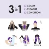 KERACOLOR Clenditioner for Brunettes Purple Dye, acondicionador semipermanente para depositar el color del cabello, libre de