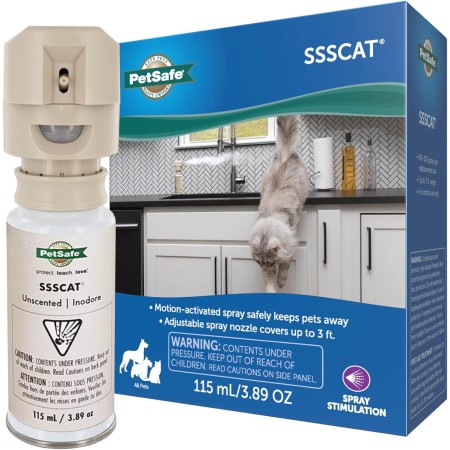 PetSafe SSSCAT - Espray para mascotas para disuasión, repelente a prueba de movimiento para gatos y perros