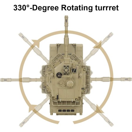 Tanque EAHUMM Rc, 1:28 M1A2, Tanque del ejercito americano, juguete para chicos, control remoto de 9 canales, vehículo con