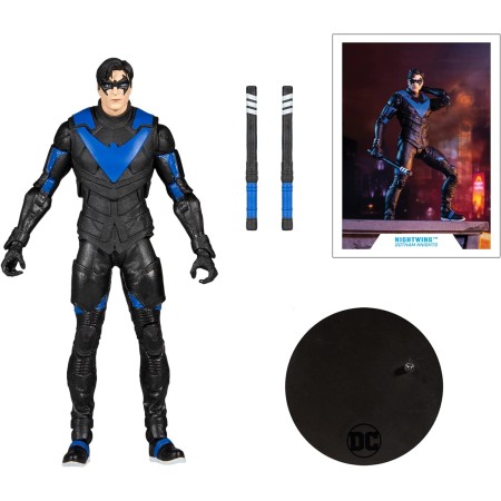 McFarlane Toys - DC Multiverse Nightwing (Gotham Knights) Figura de acción de 7 pulgadas con accesorios