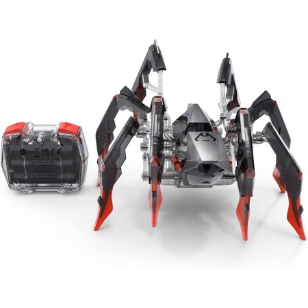 HEXBUG Juguete de araña robótica recargable con control remoto para niños, figura robótica ajustable de viuda negra, juguetes