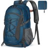 RAINSMORE Mochila de senderismo impermeable de 40 L, mochila de camping ligera y plegable para mujeres y hombres, mochila de