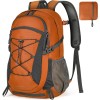 RAINSMORE Mochila de senderismo impermeable de 40 L, mochila de camping ligera y plegable para mujeres y hombres, mochila de