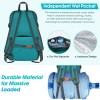 RAINSMORE Mochila de senderismo impermeable de 40 L, mochila de camping ligera y plegable para mujeres y hombres, mochila de