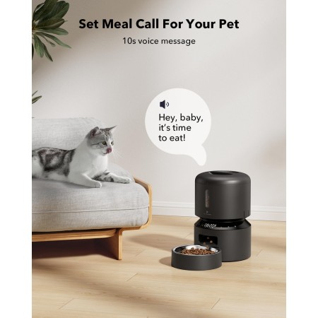 PETLIBRO Dispensador automático de alimentos para gatos, alimentador WiFi 5G con control de aplicación para alimentación remota,