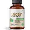 Futurebiotics Biotin 5000 MCG apoya la producción saludable de cabello, piel, uñas y energía sin OMG, 360 tabletas vegetarianas