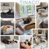 Tinaco Alfombrillas de cama relajantes de lujo, funda lavable y extraíble para sofá, tapete largo de felpa para mascotas, forro