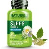 NATURELO Sleep Aid - con melatonina, magnesio, GABA, raíz de valeriana, bálsamo de limón, extractos de hierbas de manzanilla -