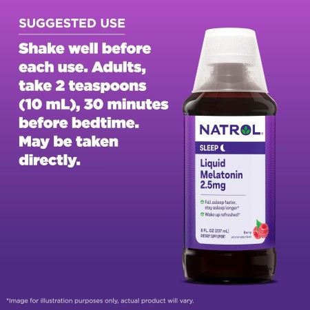 Natrol Tintura líquida de melatonina, te ayuda a dormir más rápido, permanecer dormido más tiempo, absorción más rápida, 100%