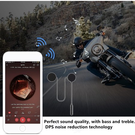 Auriculares Bluetooth para casco de motocicleta, auriculares para exteriores, auriculares deportivos de motocicleta