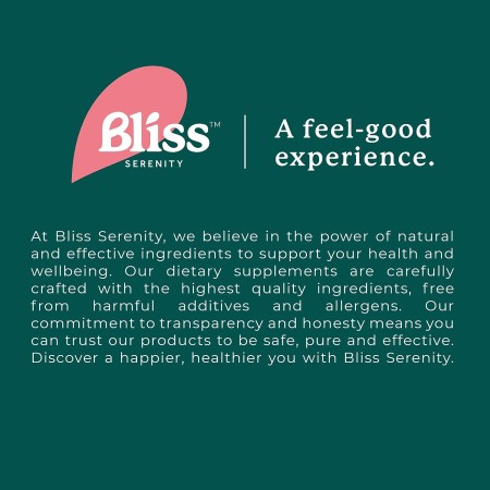 Bliss Serenity Biotin 10000mcg - Suplemento de biotina de máxima fuerza, vitaminas para la piel y las uñas para mujeres y