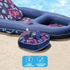 Aqua Campania Ultimate 2-in-1 Pool Float Lounge – Extra Large – Inflatable Pool Floats for Adults with Adjustable Backrest &