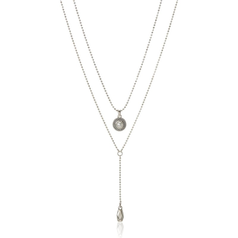 Lucky Brand Womens Pearl Delicate Necklace