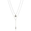 Lucky Brand Womens Pearl Delicate Necklace