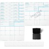 FD 258 - Tarjeta de huellas dactilares 2023 Kit completo (6 tarjetas + 1 tarjeta de práctica) con almohadilla de tinta