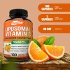 NutriFlair Vitamina C liposomal, 1600 mg, 180 cápsulas - Alta absorción, VIT C soluble en grasa, suplemento antioxidante, mayor