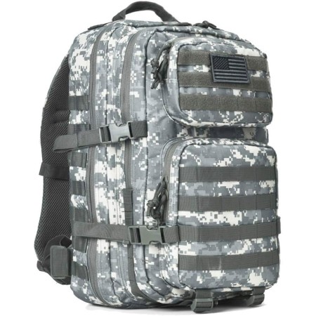 REEBOW GEAR Mochila táctica militar grande del ejército 3 días paquete de asalto Molle Bag Mochilas, Gris, Táctica