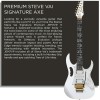 Ibanez Steve Vai Signature - Guitarra eléctrica de 6 cuerdas con bolsa (diestro, blanco)