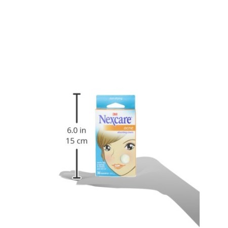 Nexcare Cubierta para el acné, la cubierta de la piel absorbe el pus y el aceite de los poros obstruidos, cuidado de la piel