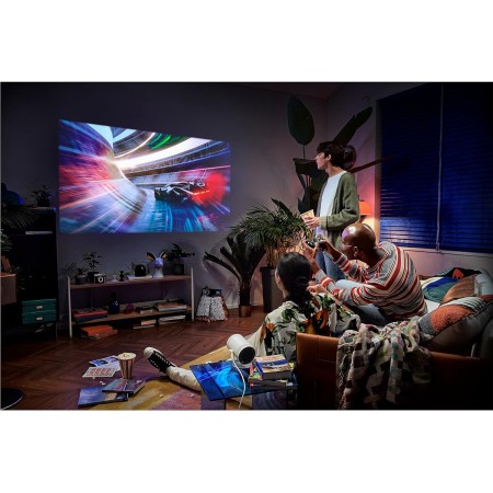 SAMSUNG 30-100 pulgadas The Freestyle 2nd Gen con Gaming Hub Proyector portátil inteligente, FHD, HDR, experiencia de cine en