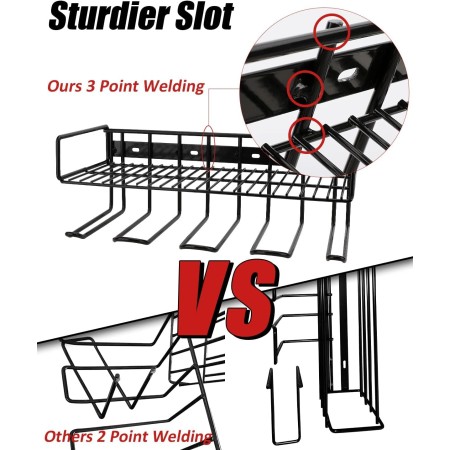 WellMall Organización de garaje y almacenamiento de taladros, paquete de 2 organizadores de herramientas eléctricas, estilo de