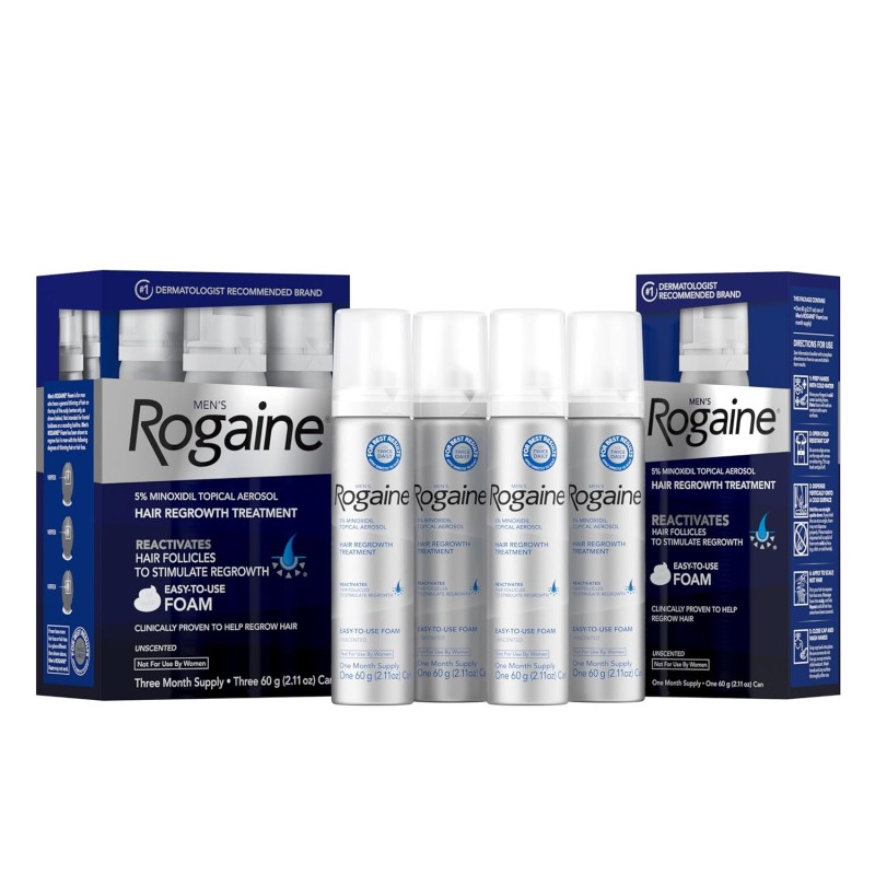 Rogaine - Espuma De Minoxidil Al 5% Para El Crecimiento Del Cabello