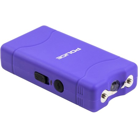 POLICE Stun Gun 800 - Mini Recarga con Linterna LED - Morado