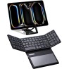 ZenRich Teclado Bluetooth plegable con soporte y teclado táctil grande