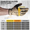 ZUNE LOTOO Full Finger Tactical Gloves for Men, Touchscreen Motorcycle Gloves with TPR Impact Protective, Kevlar-Lined, EVA Palm