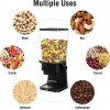 Mivvosakuki Dispensador doble de cereales para encimera, grandes recipientes de cereales, dispensador de almacenamiento para