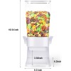 Mivvosakuki Dispensador doble de cereales para encimera, grandes recipientes de cereales, dispensador de almacenamiento para