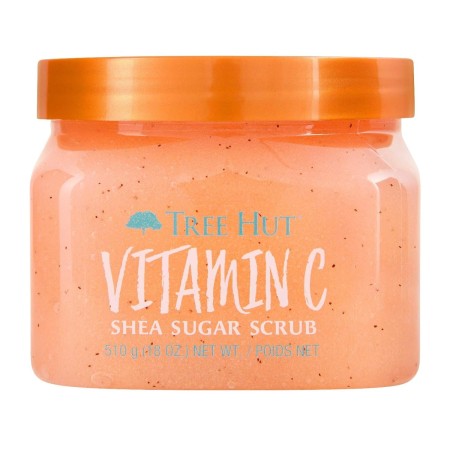 Tree Hut Exfoliante de azúcar de karité con vitamina C, 18 onzas, exfoliante ultra hidratante y exfoliante para el cuidado