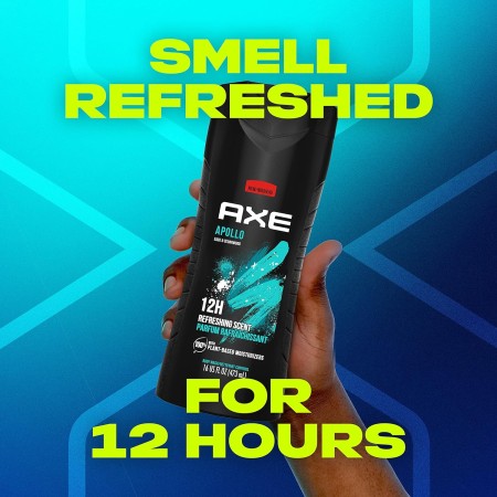 AXE Apollo - Gel de ducha para hombre, para una frescura de larga duración, fragancia de salvia y madera de cedro, con