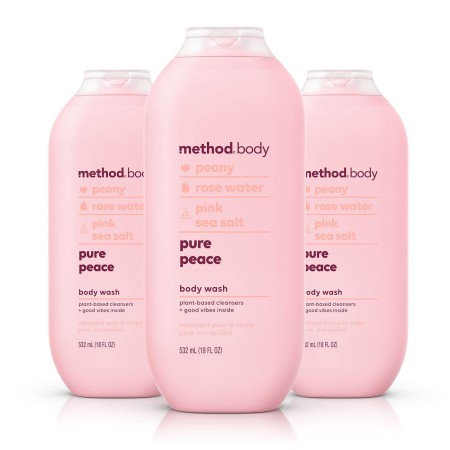 Method Gel de baño, Pure Peace, sin parabenos ni ftalatos, 28 onzas (paquete de 1)