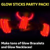 Glow Sticks - Paquete de 400 unidades de 8 pulgadas que brillan en la oscuridad, palos de luz, collares y pulseras brillantes