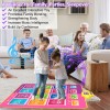 Tapete de baile para niños de 3 a 12 años, alfombrillas de baile electrónicas iluminadas, juguetes de regalo con Bluetooth juego