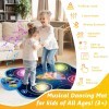 Tapete de baile para niños de 3 a 12 años, alfombrillas de baile electrónicas iluminadas, juguetes de regalo con Bluetooth juego