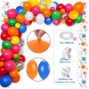 97 piezas de decoraciones mexicanas para fiestas de cumpleaños para niños, niñas y adultos, kit de guirnalda de arco de globos,