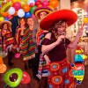 97 piezas de decoraciones mexicanas para fiestas de cumpleaños para niños, niñas y adultos, kit de guirnalda de arco de globos,